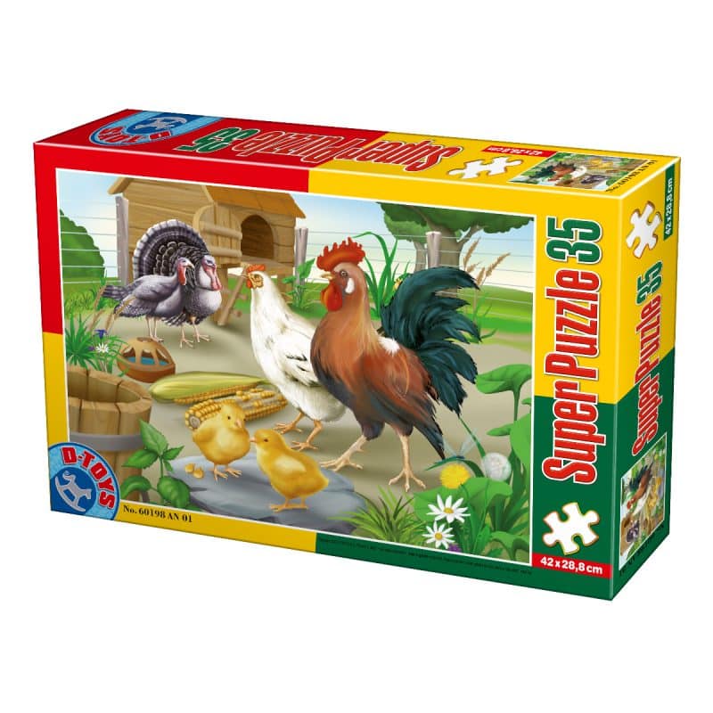 Super Puzzle - Animale - 35 Piese - 1-0