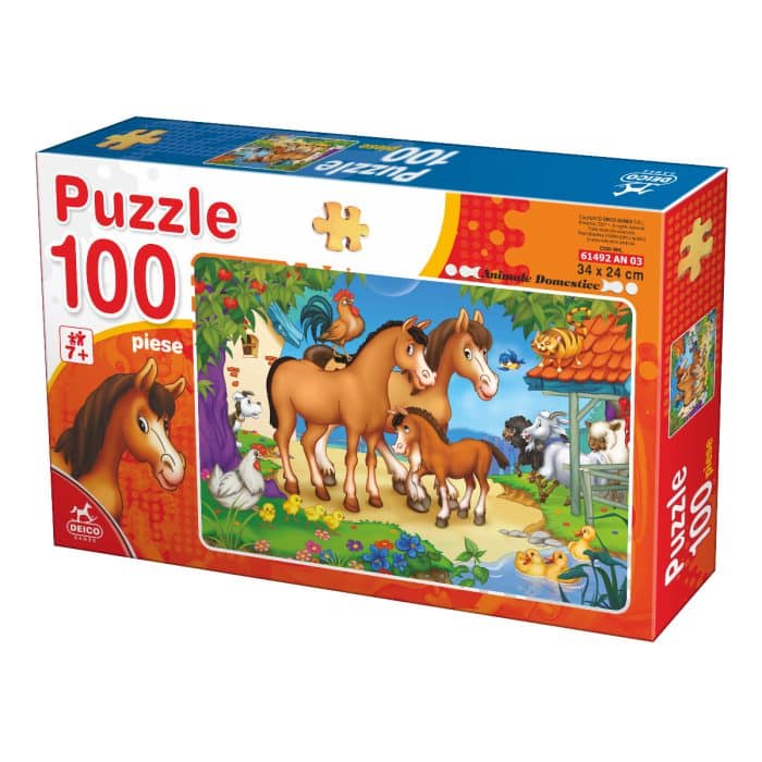 Puzzle - Animale - 100 Piese - 3-0