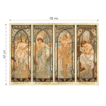 Puzzle adulți Alphonse Mucha - The Time of the Day/Orele zilei - 1000 Piese-34179