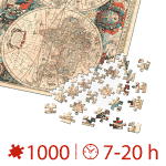 Puzzle adulți 1000 piese Vintage Map-35117